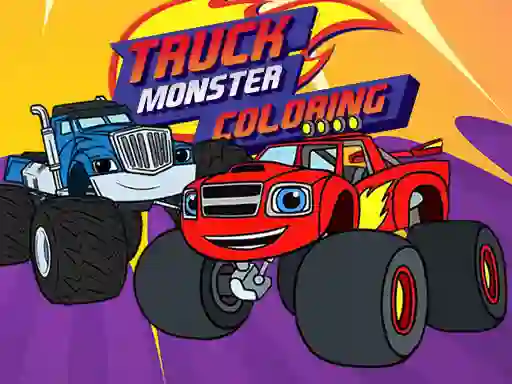 Spel Truck Monster Coloring online