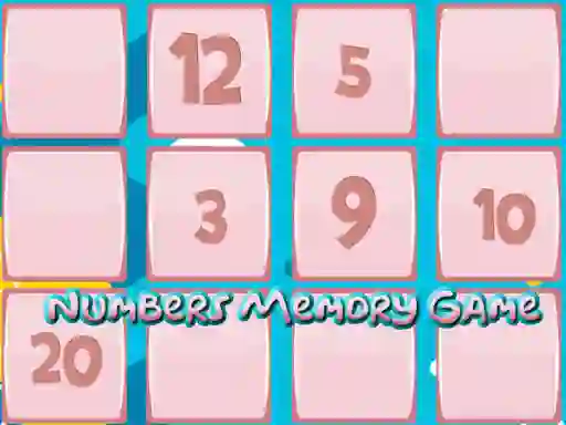 Spel Memory Game With Numbers online