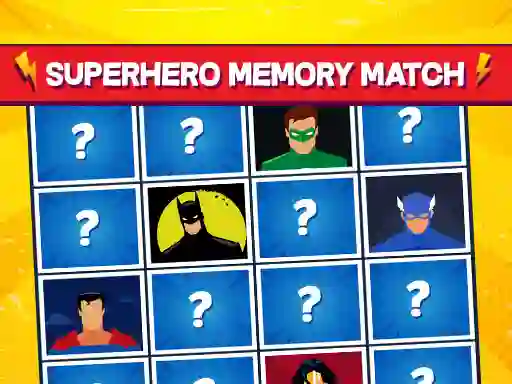 Spel Superhero Memory Match online