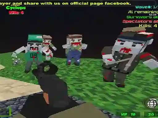 Spel Blocky Combat SWAT Zombie Survival online