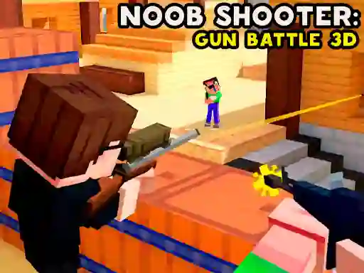 Spel Noob Shooter: Gun Battle 3D online