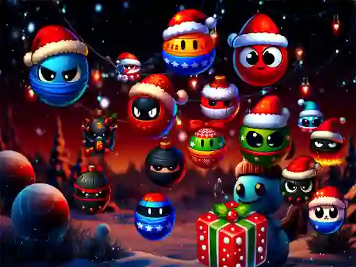 Spel Christmas Rush : Red and Friend Balls online