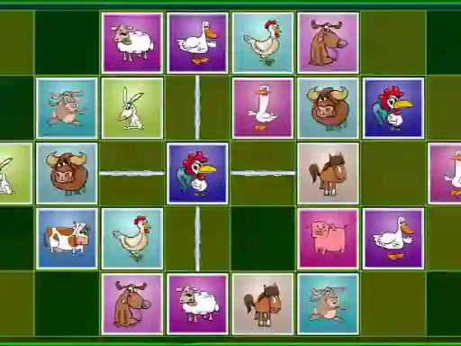 Spel Farm animals matching puzzles online
