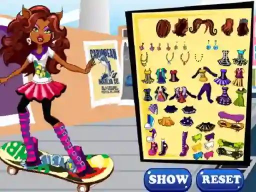 Spel Clawdeen skates online