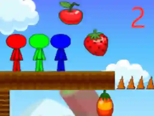 Spel Stickman Bros In Fruit Island 2 online
