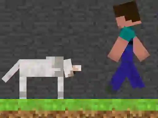 Spel Steve and Wolf online