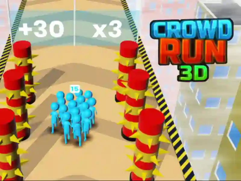 Spel Crowd Run 3D online