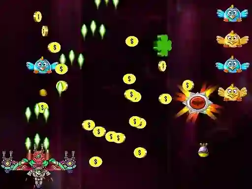 Spel Space Attack Chicken Invaders online