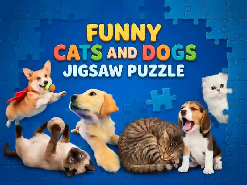Spel Funny Cats And Dogs Jigsaw Puzzle online