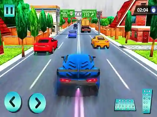 Spel Car Racing in Fast Highway Traffic online