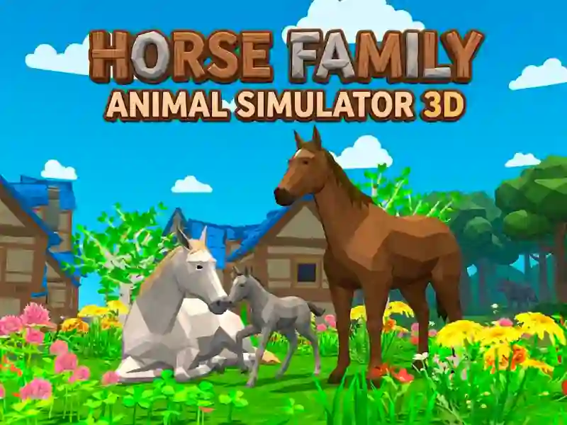 Spel Horse Family Animal Simulator 3D online