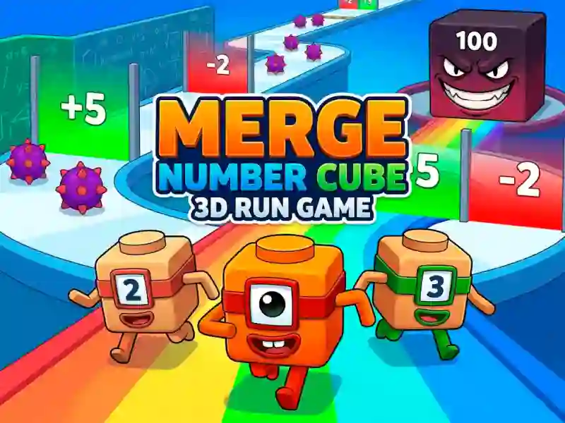 Spel Merge Number Cube 3d Run Game online
