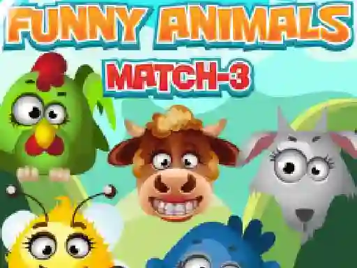 Spel Funny Animals Match 3 online