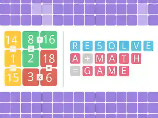 Spel Resolve a math game online