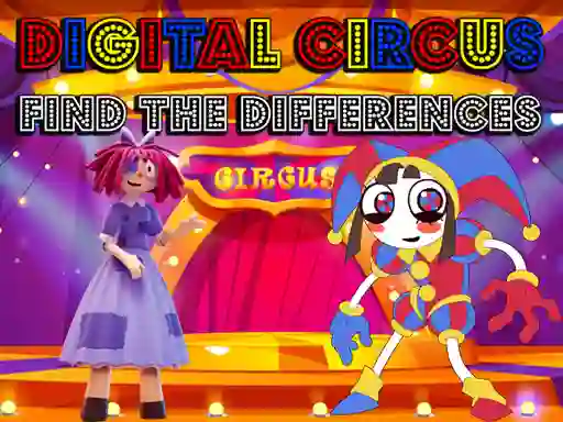 Spel Digital Circus Find The Differences online