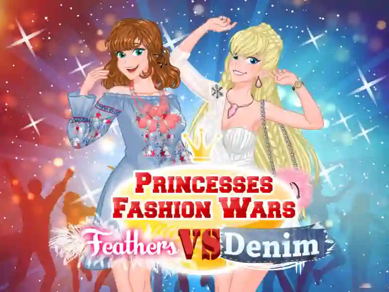 Spel Princesses Fashion Wars Feathers VS Denim online