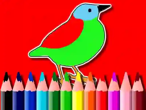 Spel Back To School: Birds Coloring Book online