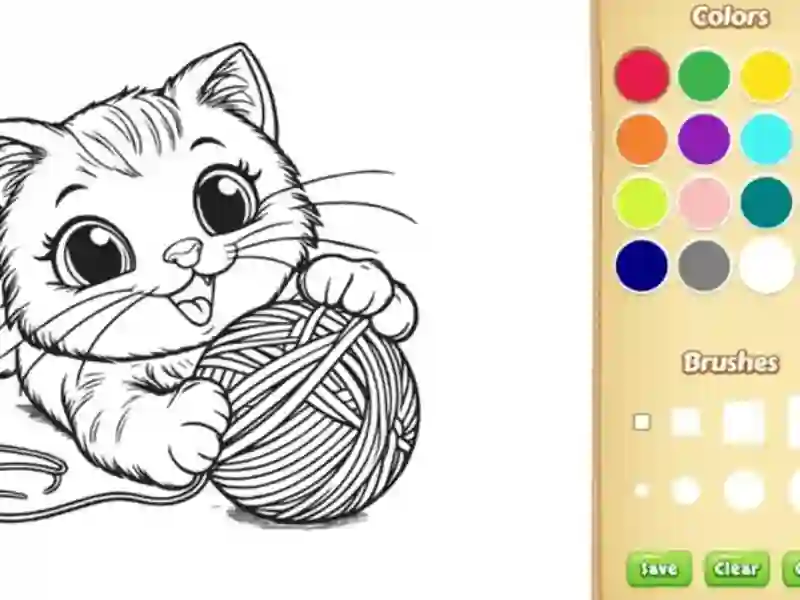 Spel Cat Coloring Book online
