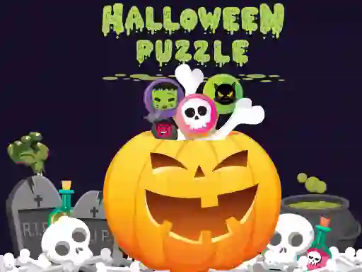 Spel Halloween Puzzle online