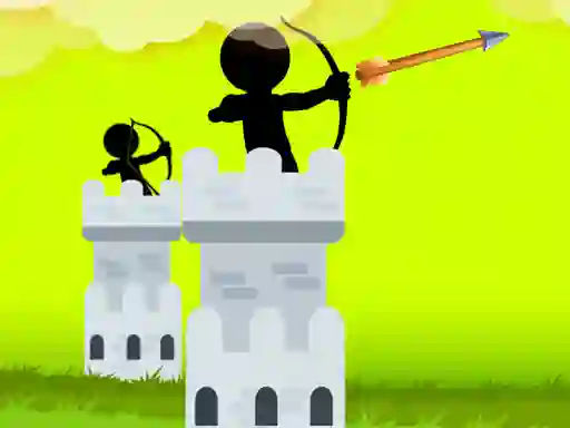 Spel Stickman Archer Castle online