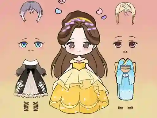 Spel Vivi Doll Dress Up online