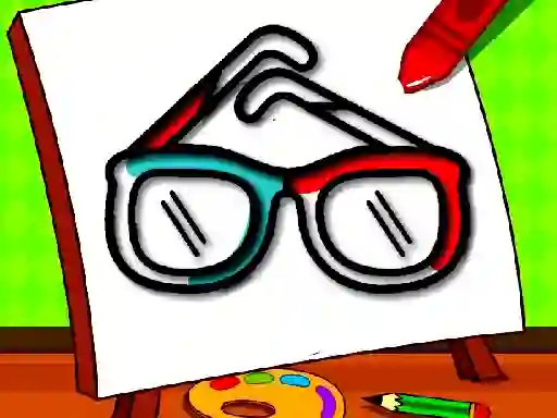 Spel Easy Kids Coloring Glasses online