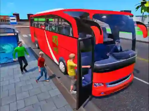 Spel Coach Bus Driving 3D online