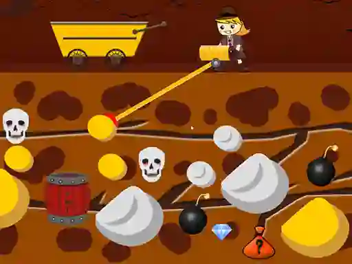 Spel Lady Gold Miner online