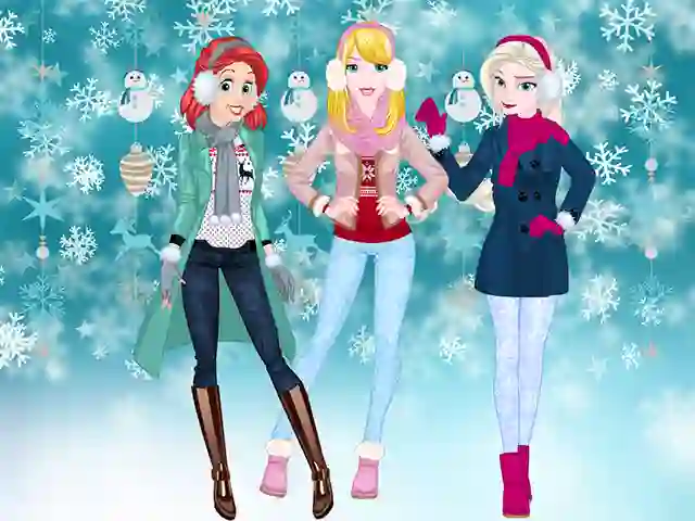 Spel Princesses Winter Spree online