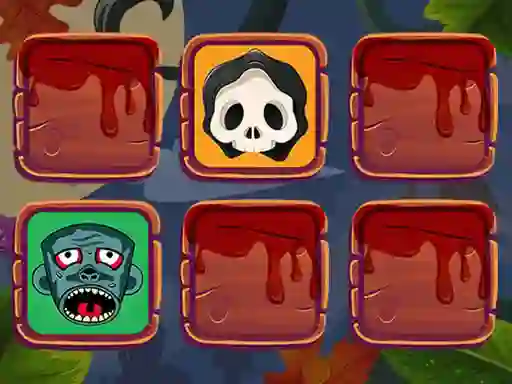 Spel Halloween Faces Memory online
