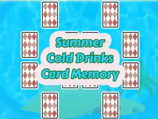 Spel Summer Cold Drinks Card Memory online