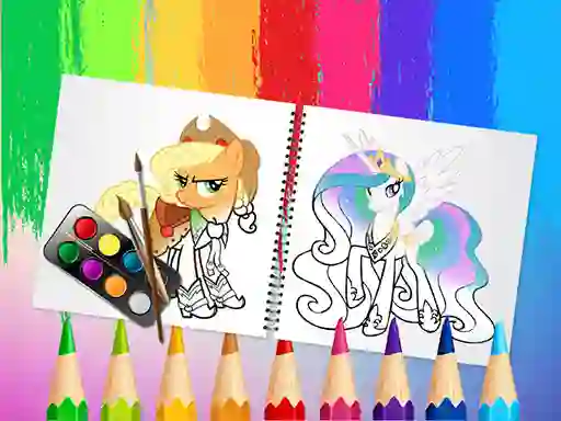Spel Sweet Pony Coloring Book online