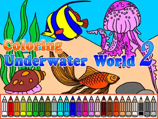 Spel Сoloring Underwater World 2 online