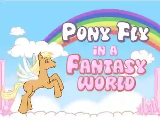 Spel Pony fly in a fantasy world online