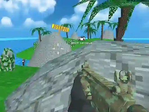 Spel Blocky Combat SWAT Desert Storm Zombie online