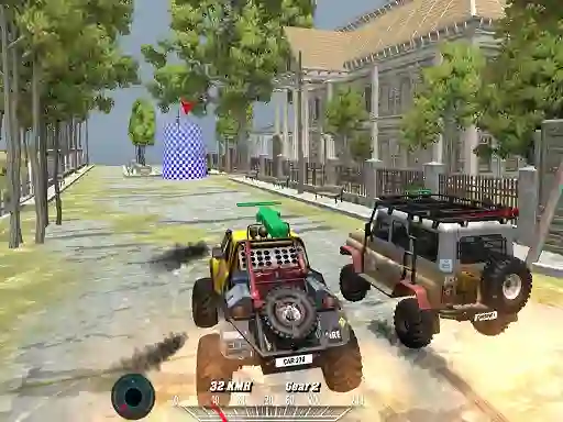 Spel Offroad Monster Truck Forest Championship online