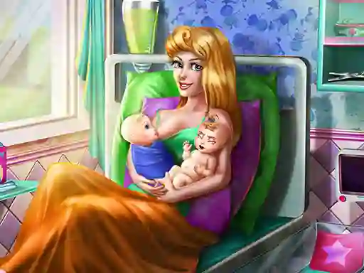 Spel Sleepy Princess Twins Birth online