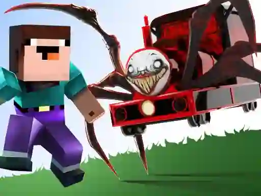 Spel Noob vs Spider Train online