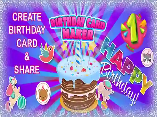 Spel Birthday Card Maker online