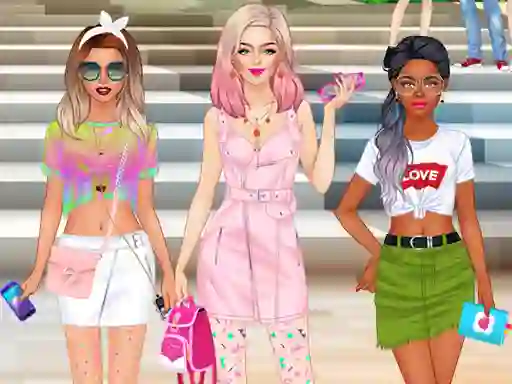 Spel College Girls Team Fashion Makeover online
