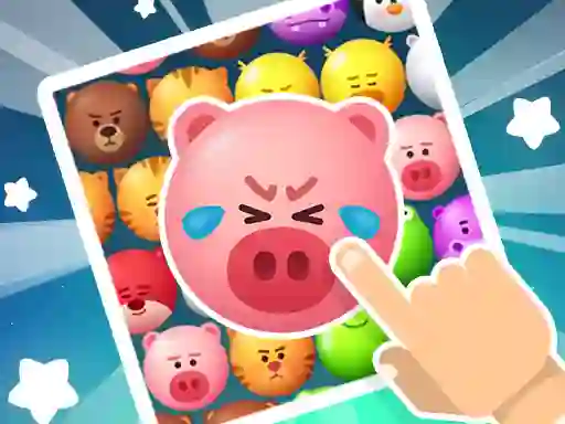 Spel Crazy Zoo Swipe Match 3 Puzzle online