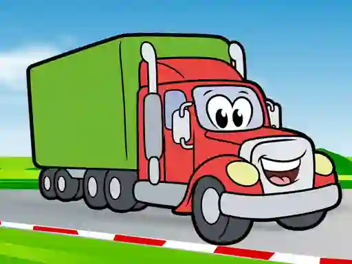Spel Happy Trucks Coloring online