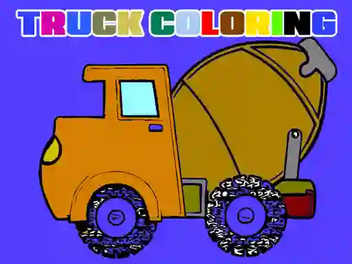 Spel Trucks Coloring Book online