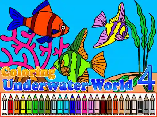 Spel Coloring Underwater World 4 online