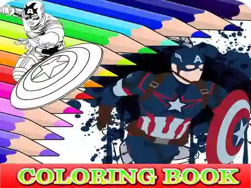 Spel Coloring Book for Captain America online