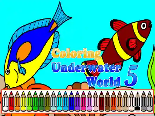 Spel Coloring Underwater World 5 online