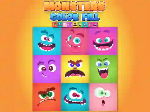 Spel Monsters Color Fill online