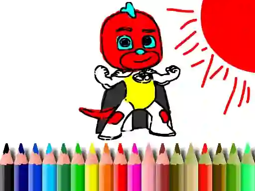 Spel Back To School: Mask Boy Coloring online