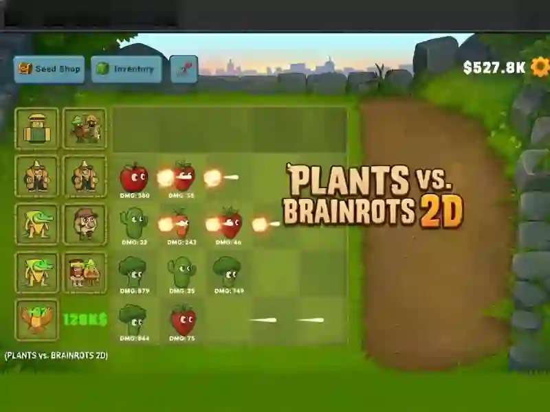 Spel Plants vs Brainrots 2D online