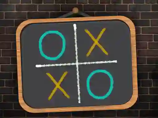 Spel Tic Tac Toe blackboard online